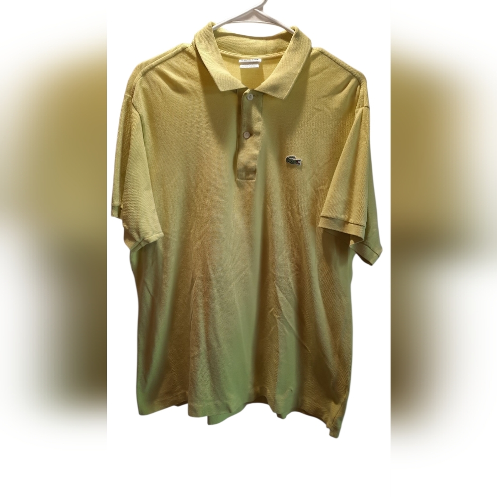 Lacoste Shirt Men's 6 XL Green Polo Preppy Sporty Classic Casual